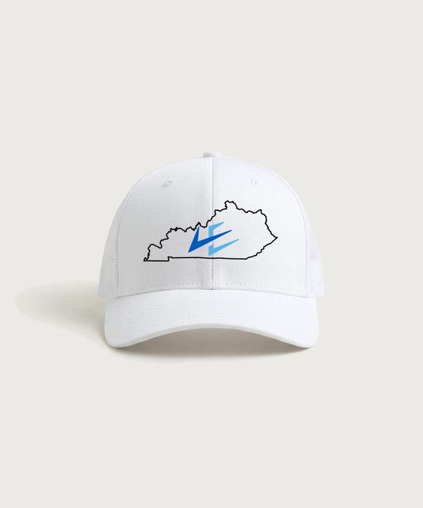 Leading Edge Kentucky Team Store - White/ White Sport-Tek Club Trucker Cap STC46