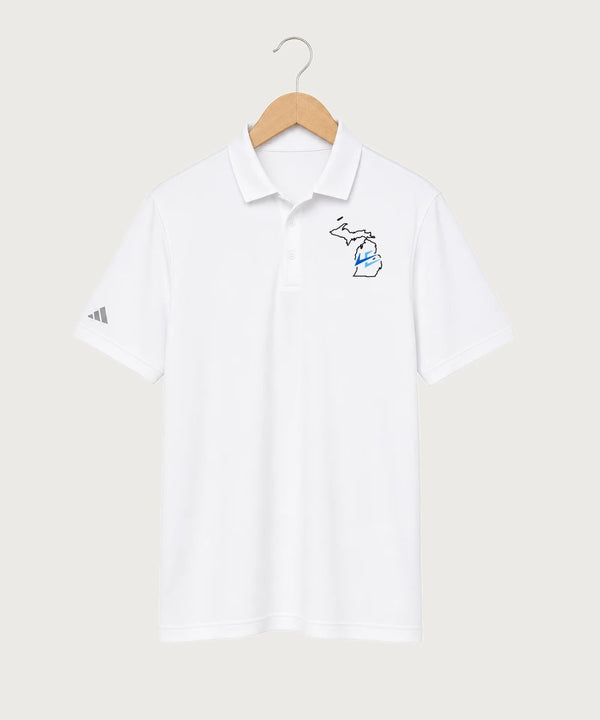 Leading Edge Michigan Team Store - White Polo