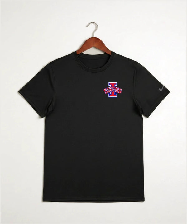 Independence High School Cheer Team - Black Nike Swoosh Sleeve rLegend Tee NKDX8730