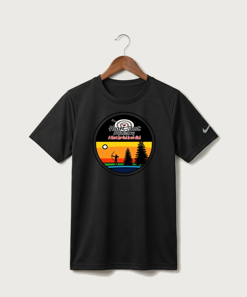 Heart Shot Ministry Archery Team Store - Black Nike Youth Swoosh Sleeve rLegend Tee NKDX8787