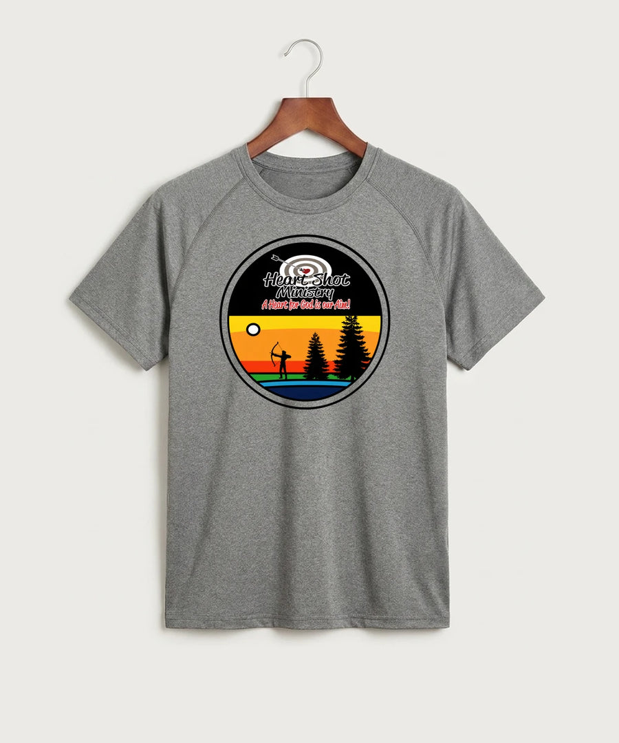Heart Shot Ministry Archery Team Store - Gray Tee