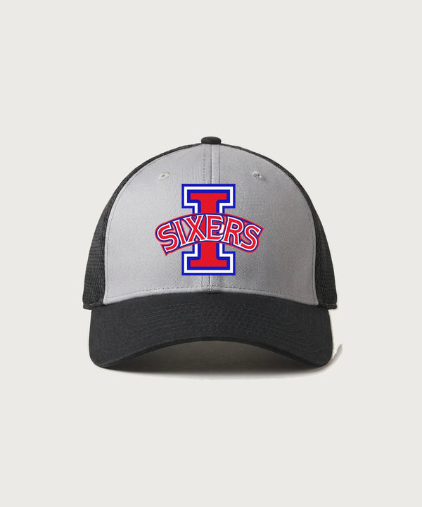 Independence High School Cheer Team - Grey/ Black New Era - Stretch Mesh Cap. NE1020