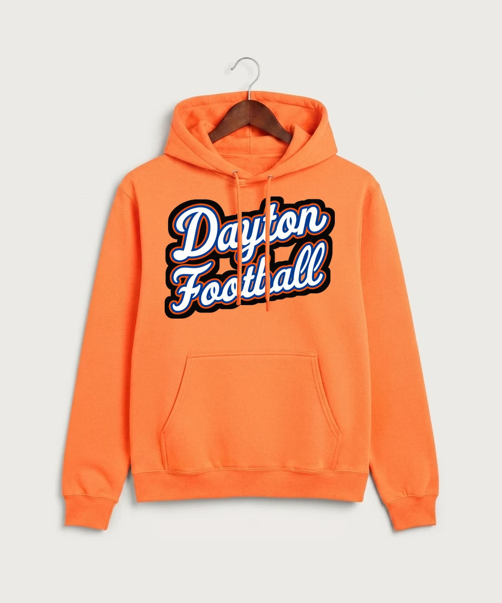 Jonathan Dayton High School Football Team Store - Neon Orange Port & Co Core Fleece Pullover Hooded Sweatshirt. PC78H
