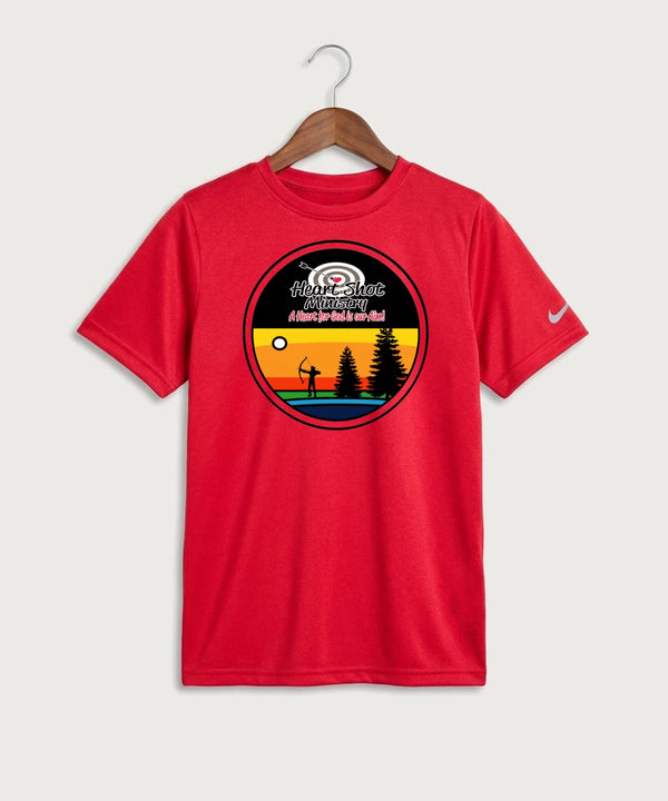 Heart Shot Ministry Archery Team Store - University Red Nike Youth Swoosh Sleeve rLegend Tee NKDX8787