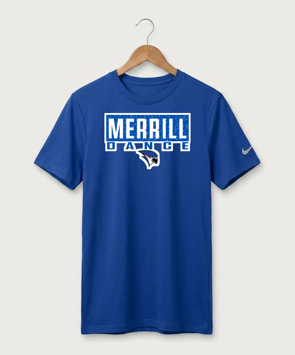 Merrill Dance and Cheer - Game Royal Nike Swoosh Sleeve rLegend Tee NKDX8730