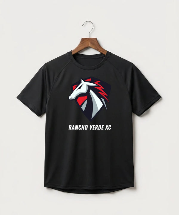 Rancho Verde Cross Country - Black Tee - Full Front