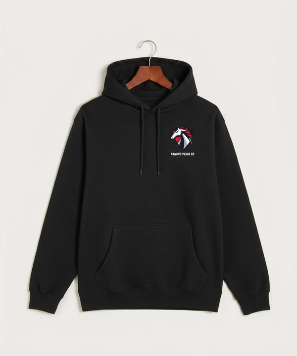 Rancho Verde Cross Country - Black Hoodie Value - Left Chest