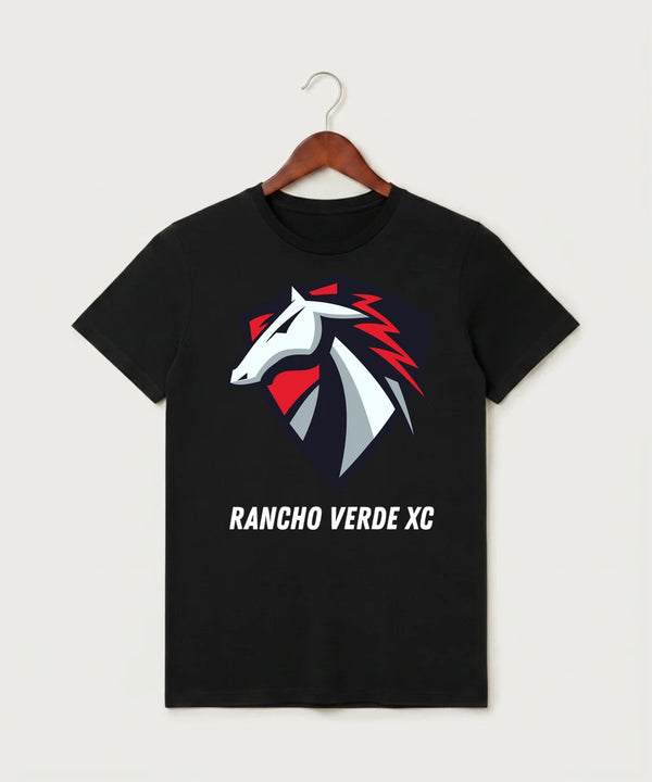 Rancho Verde Cross Country - Black T-Shirt - Full Front