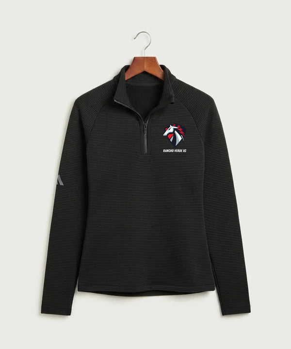 Rancho Verde Cross Country - Black Quarter Zip - Left Chest