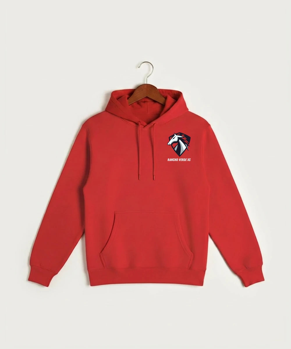 Rancho Verde Cross Country - Red Hoodie Value - Left Chest