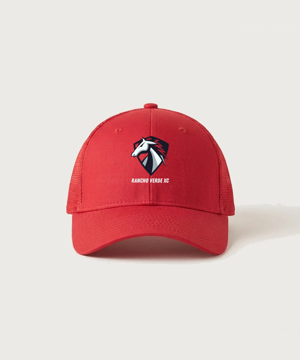 Rancho Verde XC - Scarlet Red New Era - Stretch Mesh Cap. NE1020