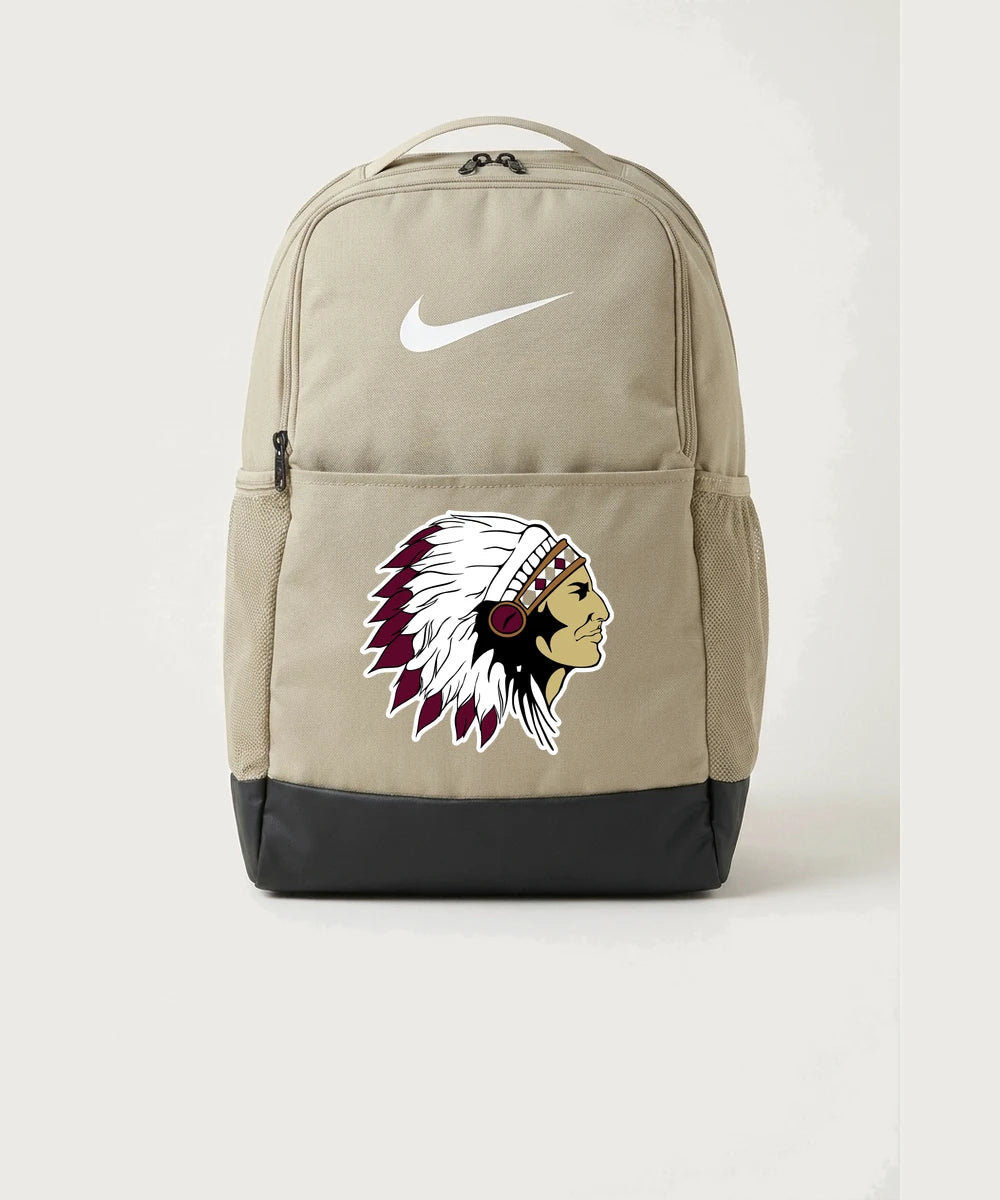Stockton High School Football - Desert Khaki Nike Brasilia Medium Backpack NKDH7709