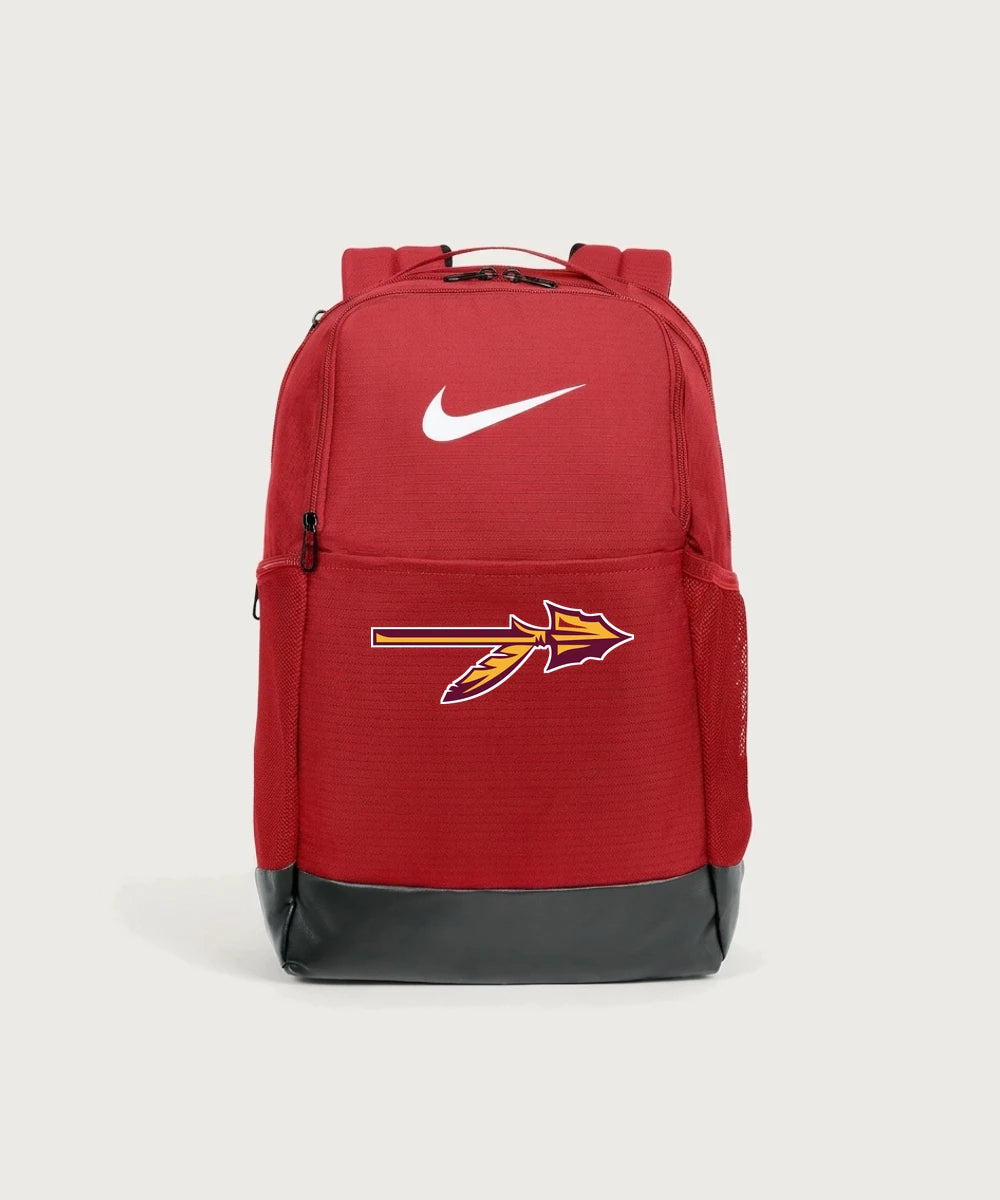 Stockton High School Football - University Red Nike Brasilia Medium Backpack NKDH7709