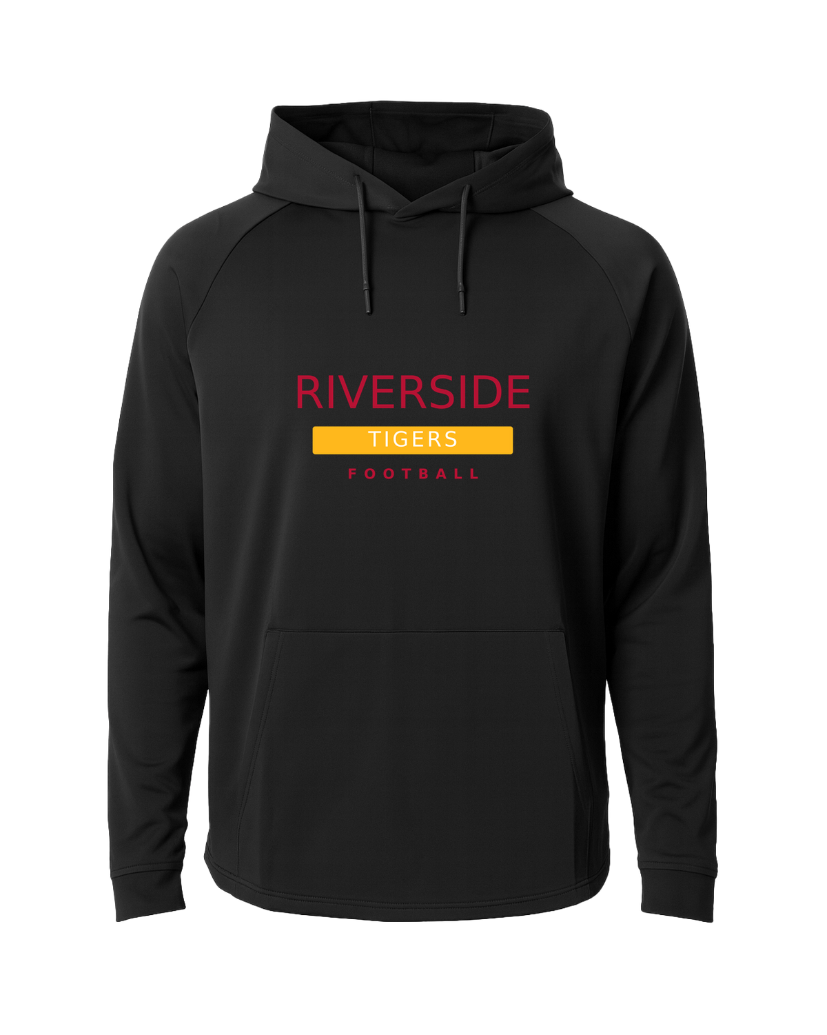 TEST — Riverside Tigers Football 2026 - Black Hoodie - Full Front
