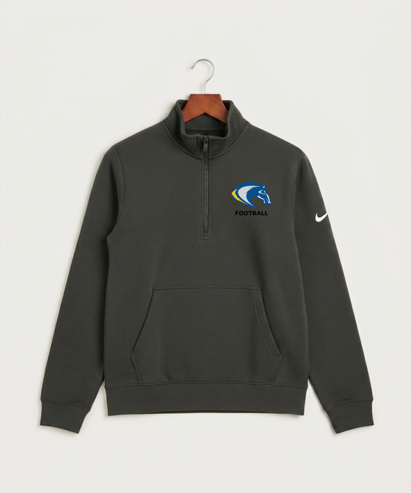 Riverside High School Football general - Anthracite Nike Club Fleece Sleeve Swoosh 1/2-Zip NKDX6718