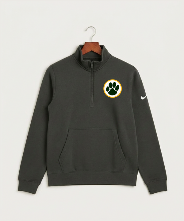 Ashwaubenon High School Basketball (Boys) - Anthracite Nike Club Fleece Sleeve Swoosh 1/2-Zip NKDX6718