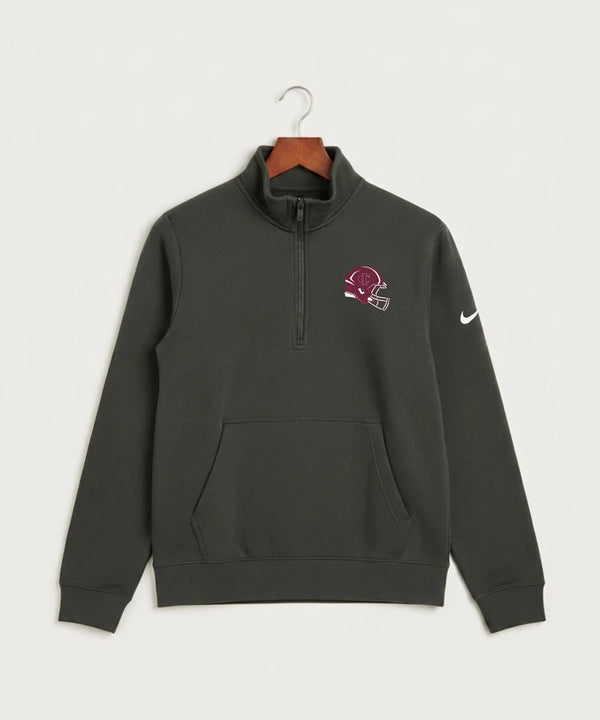 Crosby Ironton High School Football (Boys) - Anthracite Nike Club Fleece Sleeve Swoosh 1/2-Zip NKDX6718