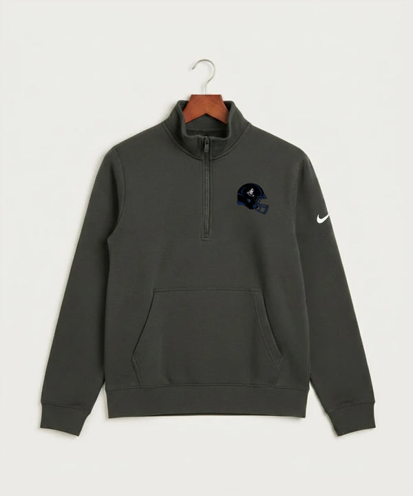 Heron Lake-Okabena High School Football (Boys) - Anthracite Nike Club Fleece Sleeve Swoosh 1/2-Zip NKDX6718