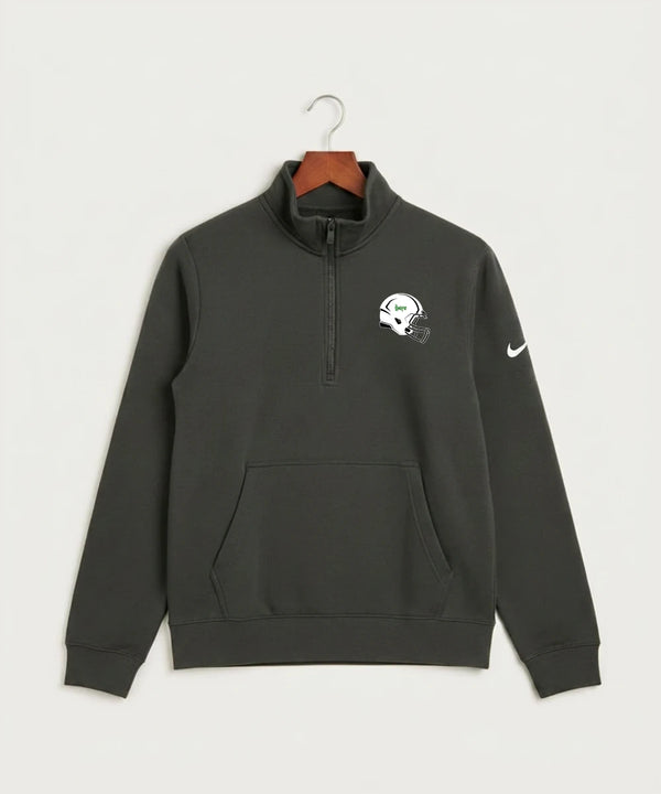 Holdingford High School Football (Boys) - Anthracite Nike Club Fleece Sleeve Swoosh 1/2-Zip NKDX6718