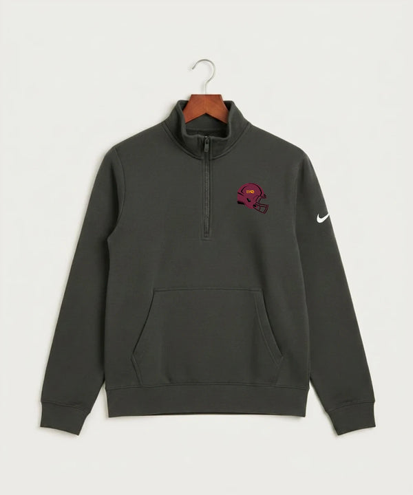 Lake of the Woods High School Football (Boys) - Anthracite Nike Club Fleece Sleeve Swoosh 1/2-Zip NKDX6718
