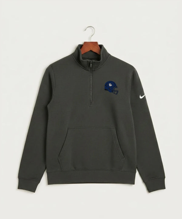 Sargent County High School Football (Boys) - Anthracite Nike Club Fleece Sleeve Swoosh 1/2-Zip NKDX6718