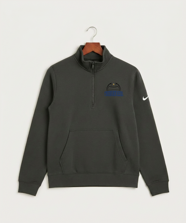 Hayfield High School Volleyball (Girls) - Anthracite Nike Club Fleece Sleeve Swoosh 1/2-Zip NKDX6718