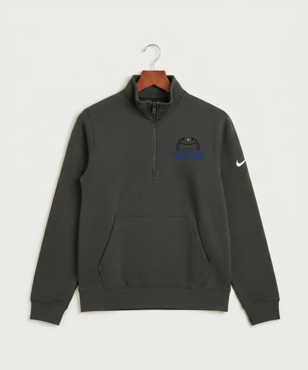Hayfield High School Volleyball (Girls) - Anthracite Nike Club Fleece Sleeve Swoosh 1/2-Zip NKDX6718