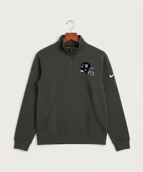 Janesville Waldorf Pemberton Football (Boys) - Anthracite Nike Club Fleece Sleeve Swoosh 1/2-Zip NKDX6718