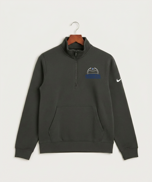 Owatonna High School Volleyball (Girls) - Anthracite Nike Club Fleece Sleeve Swoosh 1/2-Zip NKDX6718