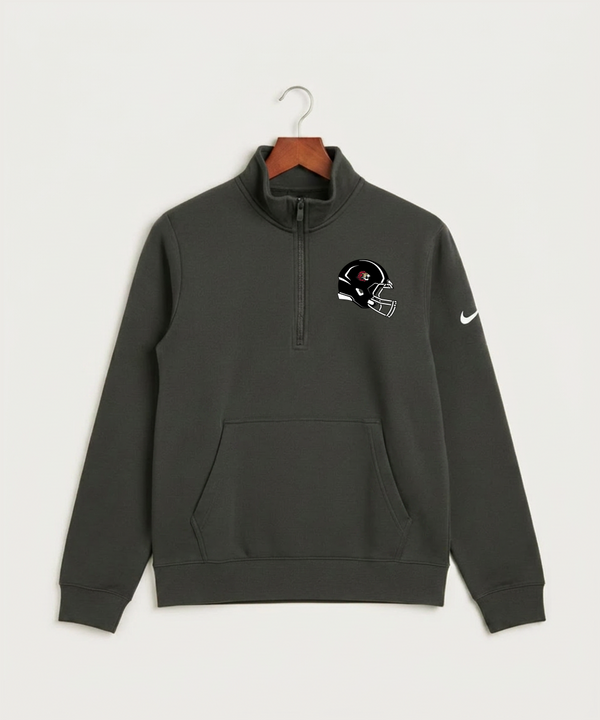 Spring Grove High School Football (Boys) - Anthracite Nike Club Fleece Sleeve Swoosh 1/2-Zip NKDX6718