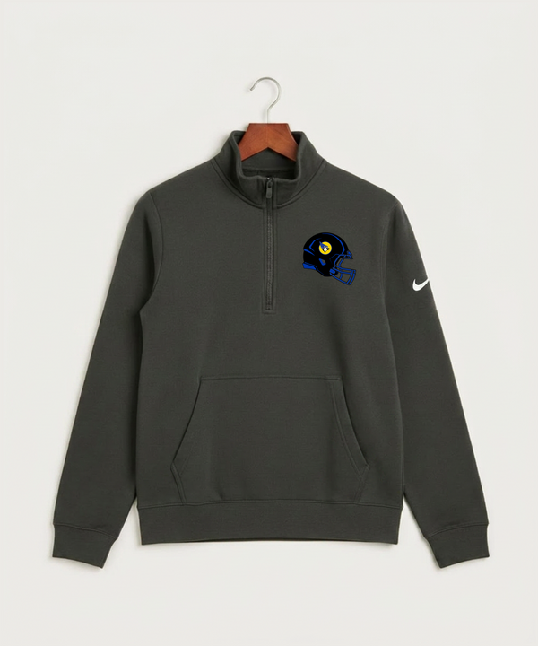 Waseca High School Football (Boys) - Anthracite Nike Club Fleece Sleeve Swoosh 1/2-Zip NKDX6718