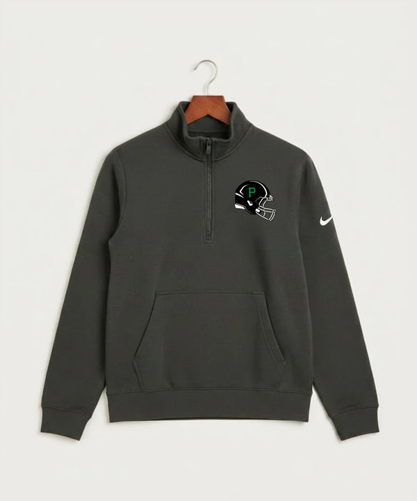 Pipestone Area High School Football (Boys) - Anthracite Nike Club Fleece Sleeve Swoosh 1/2-Zip NKDX6718