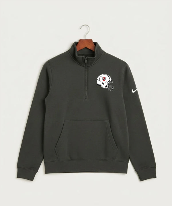 Saint James High School Football (Boys) - Anthracite Nike Club Fleece Sleeve Swoosh 1/2-Zip NKDX6718