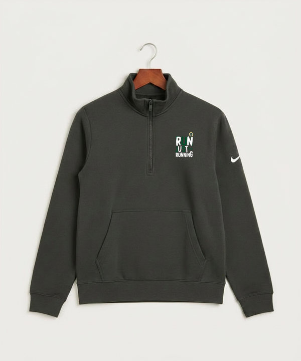 Ashwaubenon High School General (Sandbox) - Anthracite Nike Club Fleece Sleeve Swoosh 1/2-Zip NKDX6718