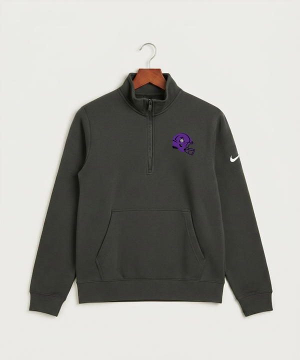 Albany High School Football (Boys) - Anthracite Nike Club Fleece Sleeve Swoosh 1/2-Zip NKDX6718