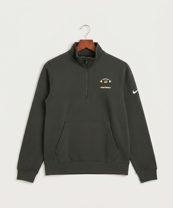 Sibley East High School Football (Boys) - Anthracite Nike Club Fleece Sleeve Swoosh 1/2-Zip NKDX6718