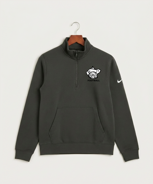 Polo HS Football general - Anthracite Nike Club Fleece Sleeve Swoosh 1/2-Zip NKDX6718