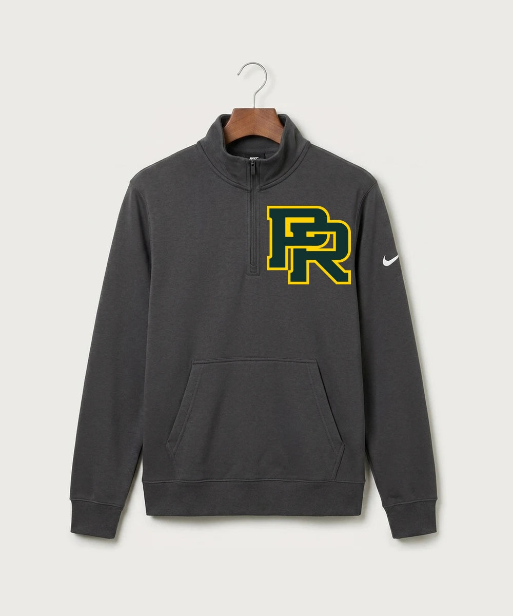 Proctor High School Football (Boys) - Anthracite Nike Club Fleece Sleeve Swoosh 1/2-Zip NKDX6718