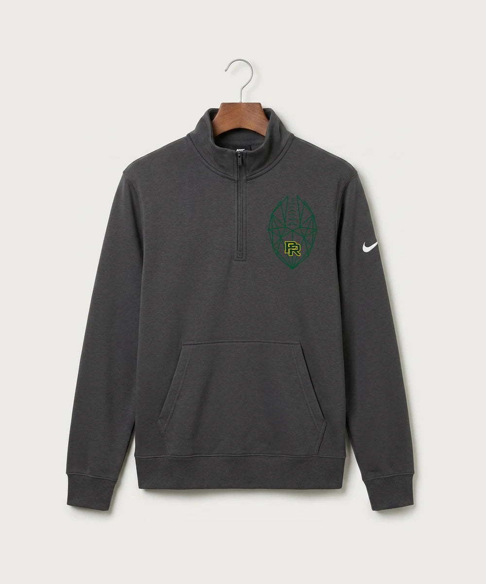 Proctor High School Football (Boys) - Anthracite Nike Club Fleece Sleeve Swoosh 1/2-Zip NKDX6718
