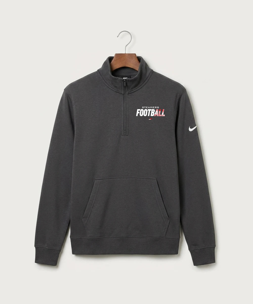 Fulton High School Football (Boys) - Anthracite Nike Club Fleece Sleeve Swoosh 1/2-Zip NKDX6718
