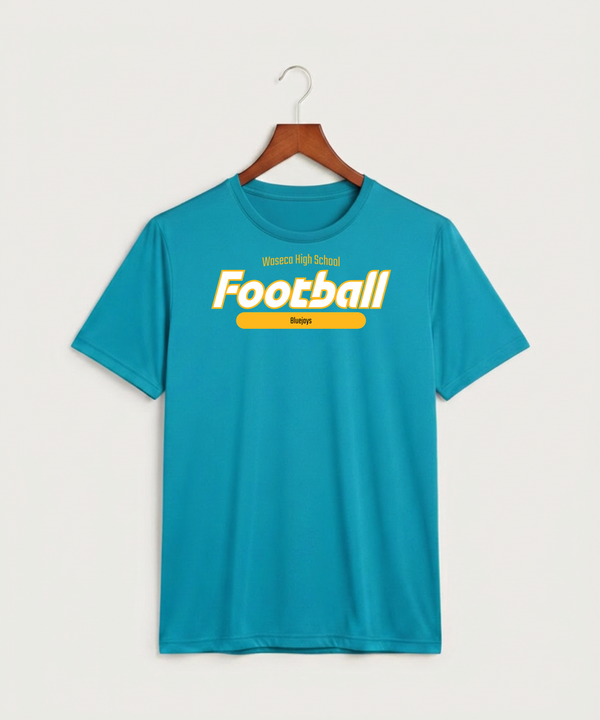 Waseca High School Football (Boys) - Atomic Blue Sport-Tek PosiCharge Competitor Tee. ST350