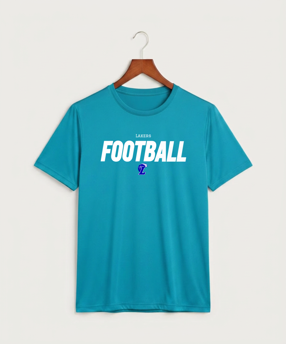 Lakeview High School Football (Boys) - Atomic Blue Sport-Tek PosiCharge Competitor Tee. ST350