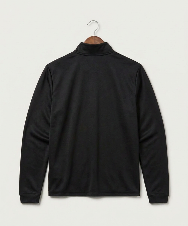Albany High School Athletics - Black Men's Ultimate365 Lightweight Quarter-Zip Pullover (back)