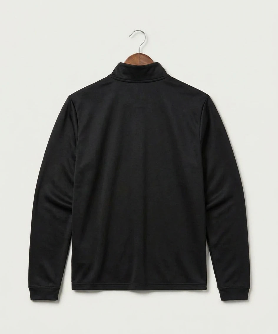 Hutchinson High School Football (Boys) - Black Men's Ultimate365 Lightweight Quarter-Zip Pullover (back)