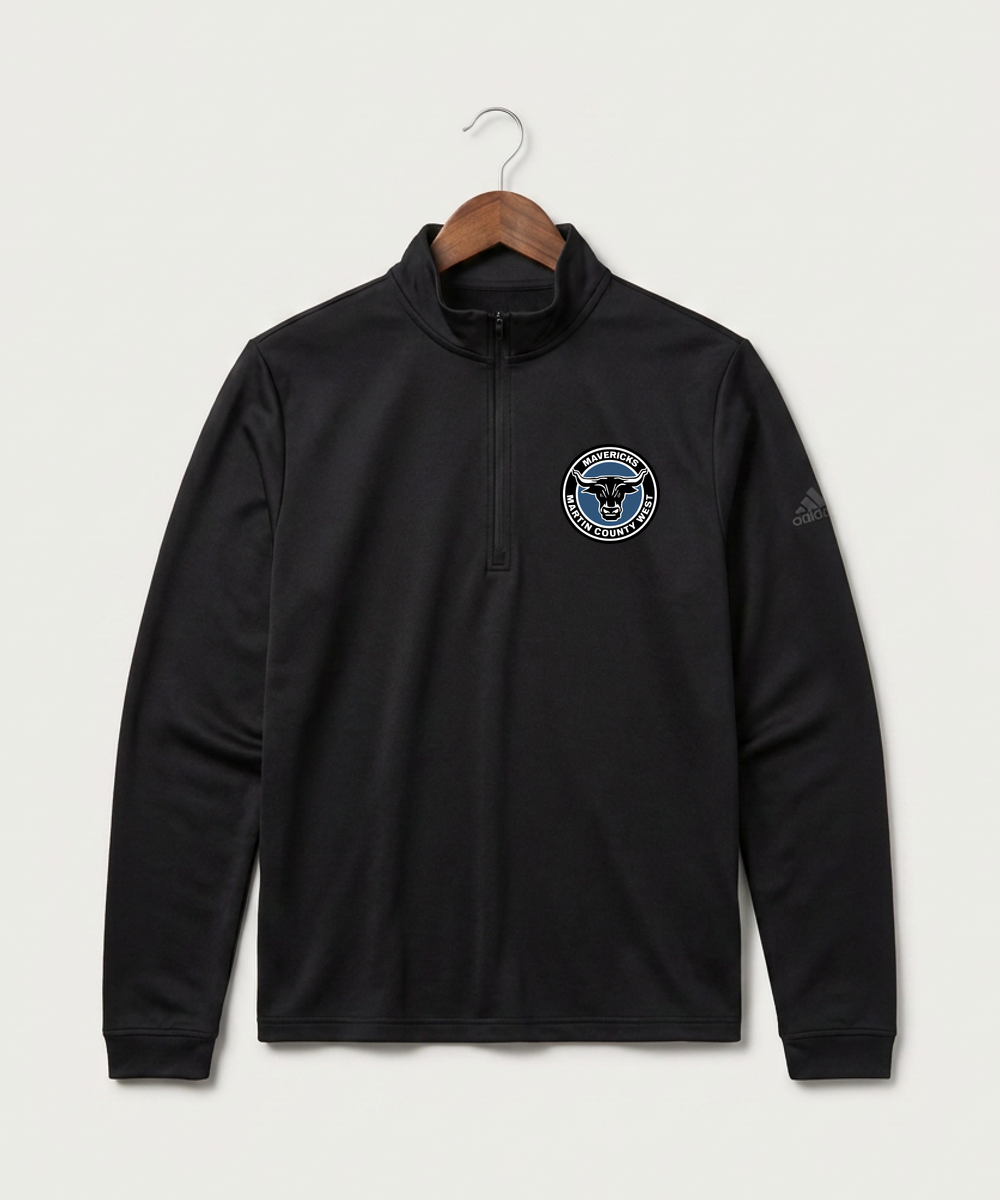 Martin County West High School Football (Boys) - Black Men's Ultimate365 Lightweight Quarter-Zip Pullover