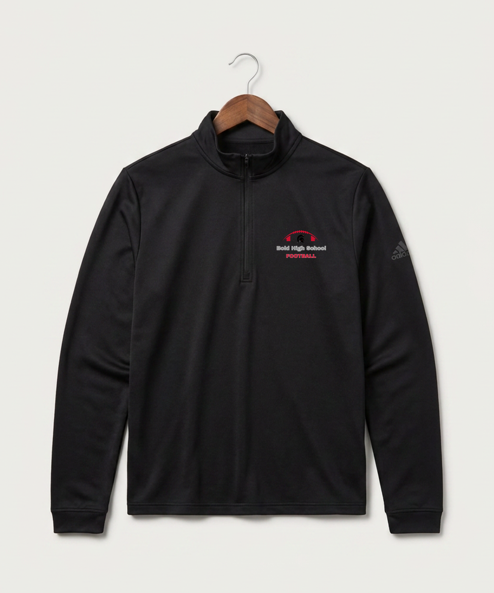 Bold High School Football (Boys) - Black Men's Ultimate365 Lightweight Quarter-Zip Pullover