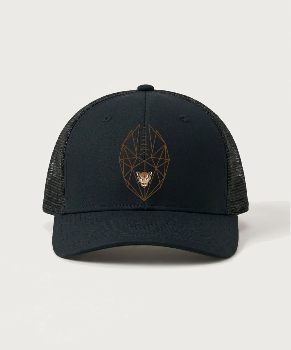 Ada Borup High School Football (Boys) - Black/ Black Sport-Tek Club Trucker Cap STC46