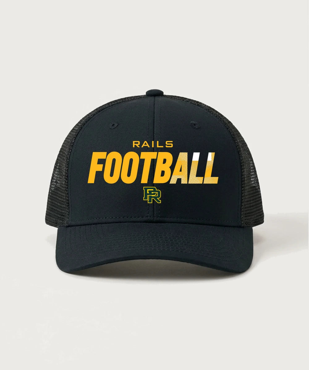 Proctor High School Football (Boys) - Black/ Black Sport-Tek Club Trucker Cap STC46