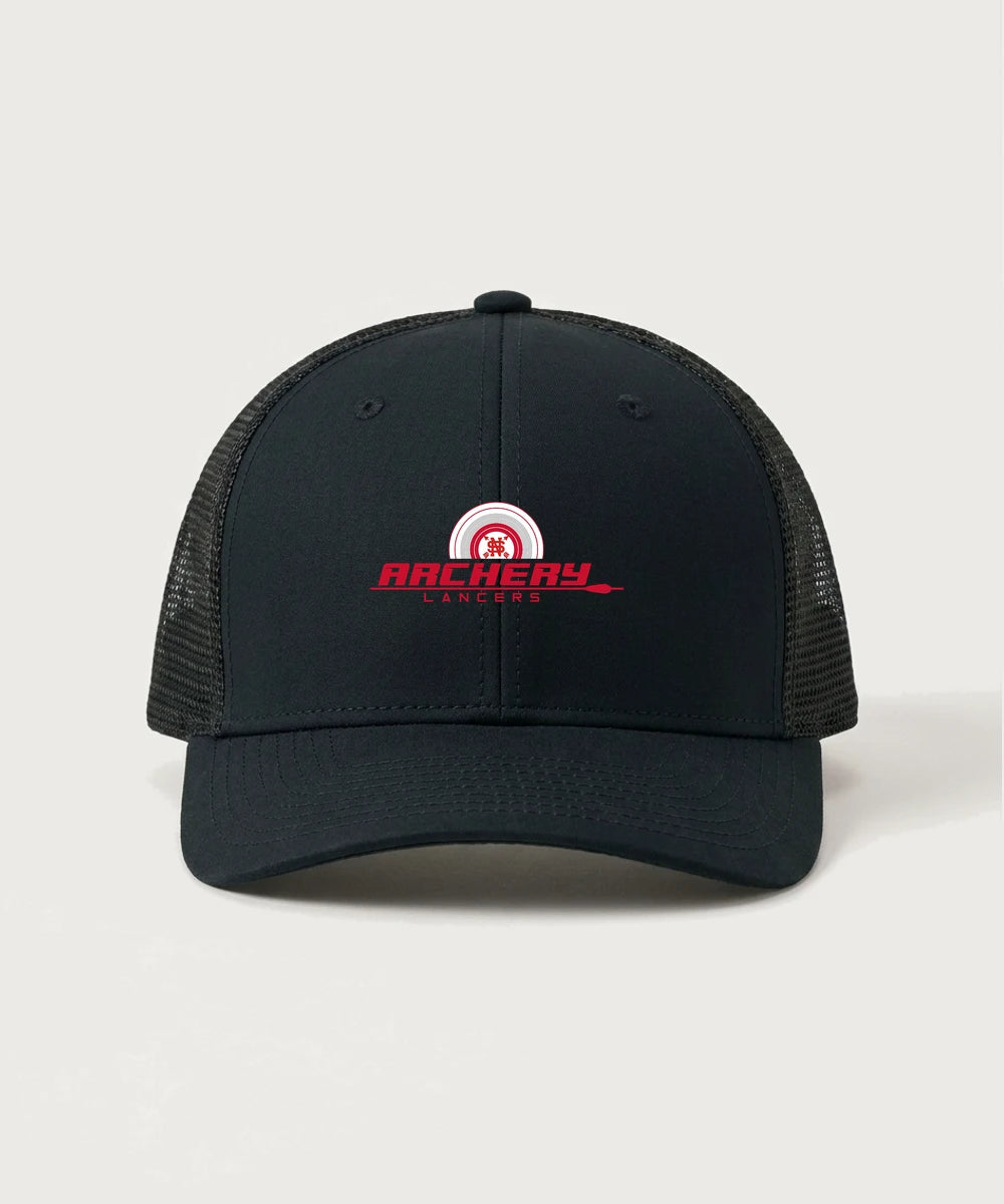 Lancer Archer Club Archery Team Store - Black/ Black Sport-Tek Club Trucker Cap STC46