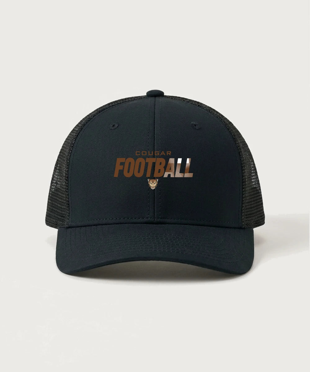 Ada Borup High School Football (Boys) - Black/ Black Sport-Tek Club Trucker Cap STC46